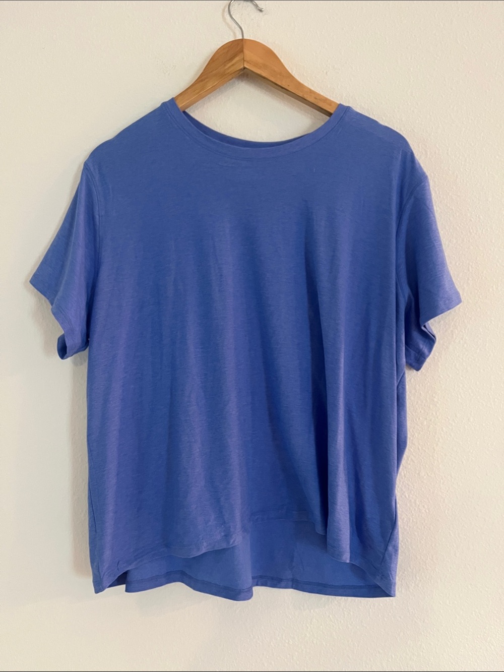 Athletic Works Blue Buttercore Short Sleeve T-Shirt